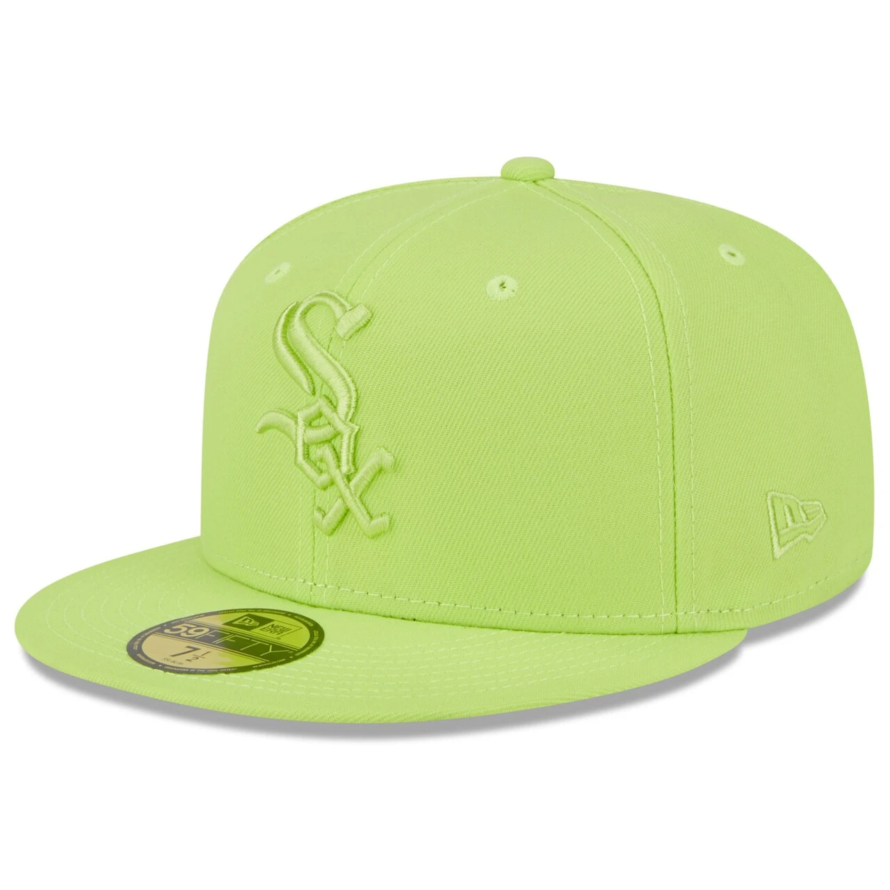 Men's Chicago White Sox New Era Neon Green 2023 Spring Color Basic 59FIFTY Fitted Hat 3 Men's Chicago White Sox New Era Neon Green 2023 Spring Color Basic 59FIFTY Fitted Hat