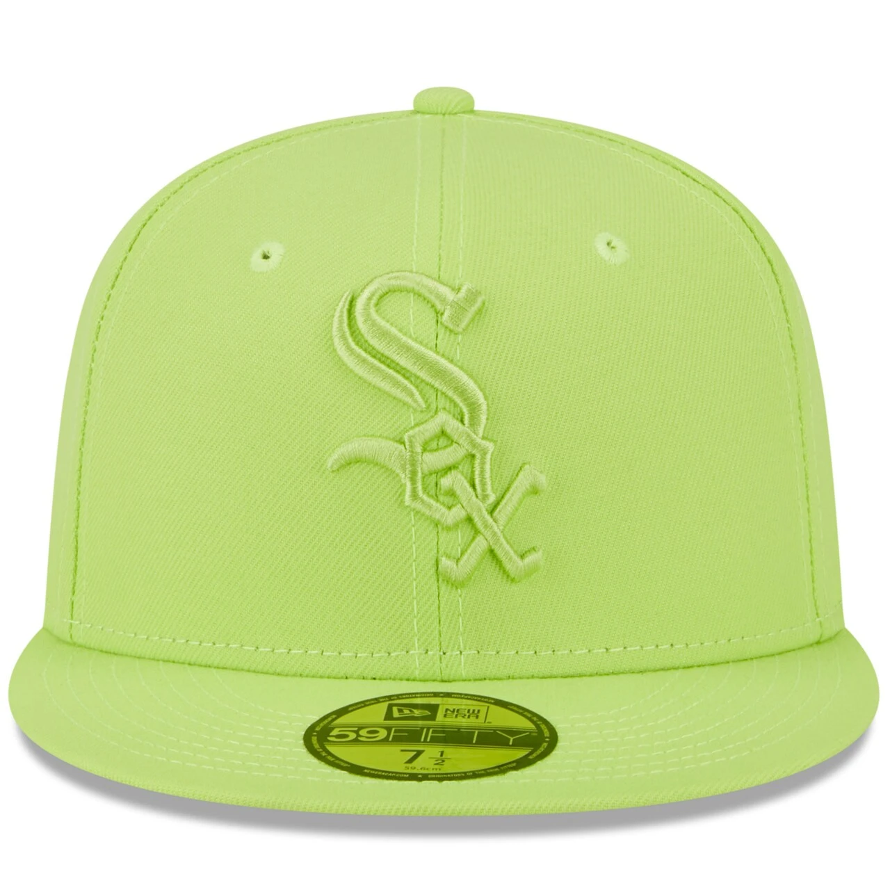 Men's Chicago White Sox New Era Neon Green 2023 Spring Color Basic 59FIFTY Fitted Hat 4 Men's Chicago White Sox New Era Neon Green 2023 Spring Color Basic 59FIFTY Fitted Hat - Image 2