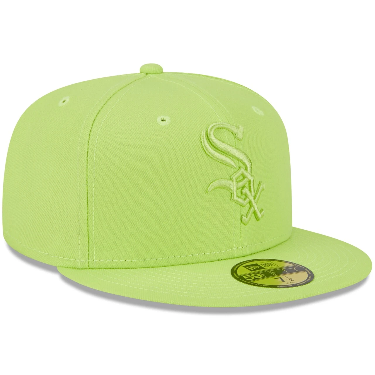 Men's Chicago White Sox New Era Neon Green 2023 Spring Color Basic 59FIFTY Fitted Hat 5 Men's Chicago White Sox New Era Neon Green 2023 Spring Color Basic 59FIFTY Fitted Hat - Image 3