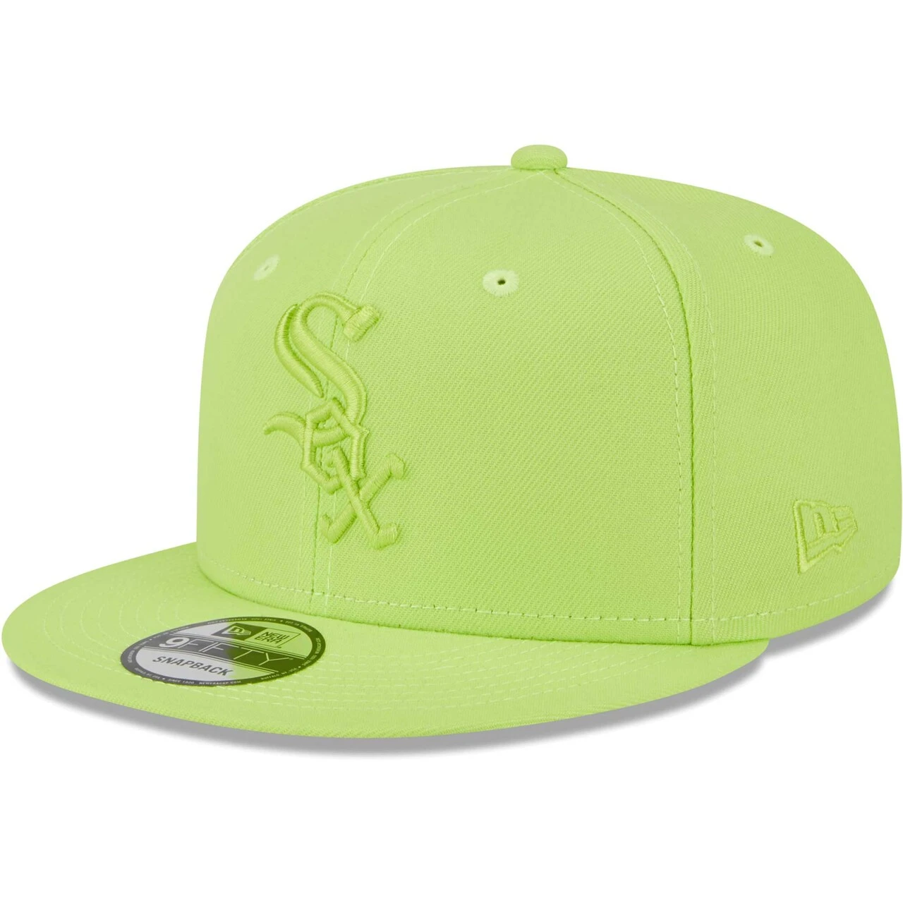 Men's Chicago White Sox New Era Neon Green Spring Color Basic 9FIFTY Snapback Hat 3 Men's Chicago White Sox New Era Neon Green Spring Color Basic 9FIFTY Snapback Hat