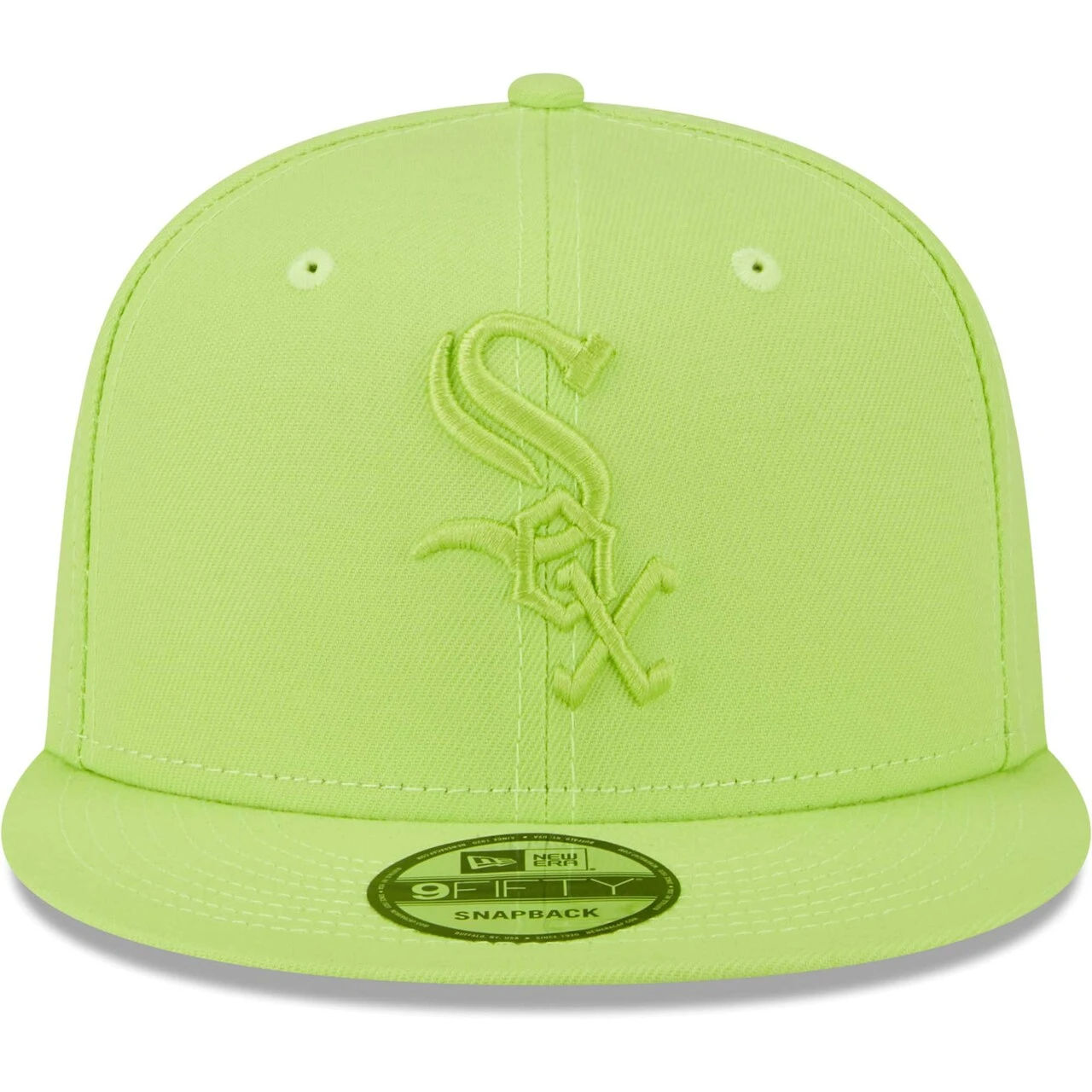 Men's Chicago White Sox New Era Neon Green Spring Color Basic 9FIFTY Snapback Hat 4 Men's Chicago White Sox New Era Neon Green Spring Color Basic 9FIFTY Snapback Hat - Image 2