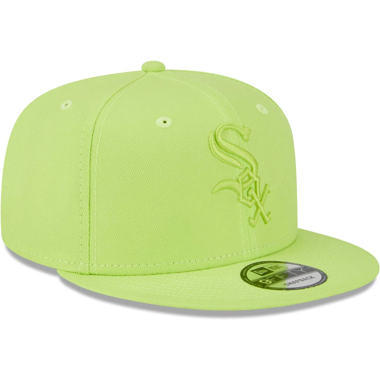 Men's Chicago White Sox New Era Neon Green Spring Color Basic 9FIFTY Snapback Hat 5 Men's Chicago White Sox New Era Neon Green Spring Color Basic 9FIFTY Snapback Hat - Image 3