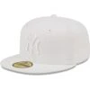 Men's New York Yankees New Era White On White 59FIFTY Fitted Hat -CapNation Shop mens new era new york yankees white on white 59fifty fitted hat pi4731000 altimages ff 4731068 1752027497f08cefb075alt1 full