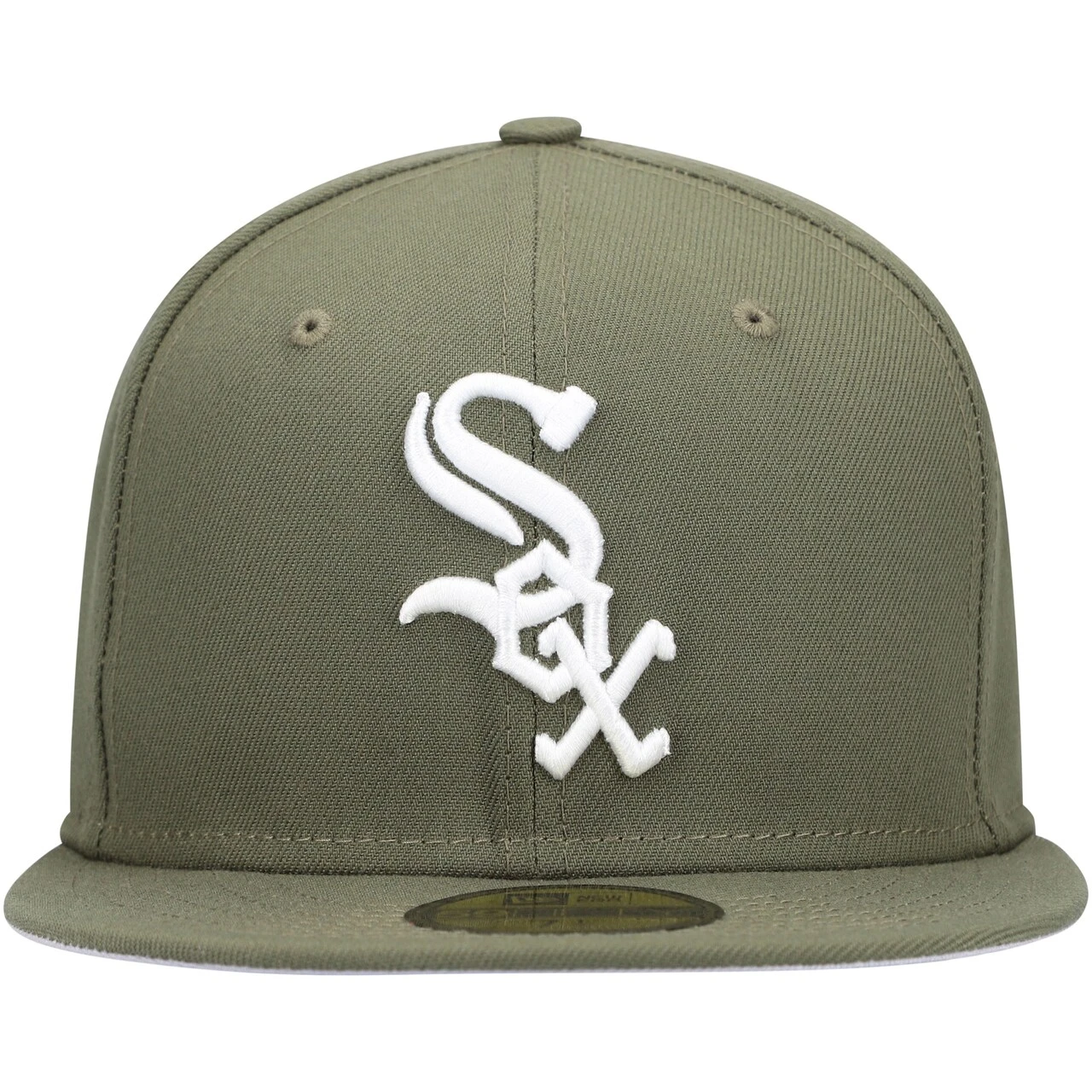 Men's Chicago White Sox New Era Olive White Logo 59FIFTY Fitted Hat 4 Men's Chicago White Sox New Era Olive White Logo 59FIFTY Fitted Hat - Image 2
