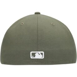 Men's Los Angeles Dodgers New Era Olive White Logo 59FIFTY Fitted Hat -CapNation Shop mens new era olive los angeles dodgers white logo 59fifty fitted hat pi4208000 altimages ff 4208696 49ba96e8ece166700913alt4 full