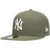 Men's New York Yankees New Era Olive White Logo 59FIFTY Fitted Hat -CapNation Shop mens new era olive new york yankees white logo 59fifty fitted hat pi4208000 altimages ff 4208673 8d2906dcf54625086804alt1 full