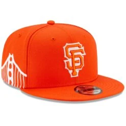 Men's San Francisco Giants New Era Orange 2021 City Connect 9FIFTY Snapback Adjustable Hat
