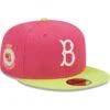 Men's Brooklyn Dodgers New Era Pink 1955 World Series Champions Beetroot Cyber 59FIFTY Fitted Hat -CapNation Shop mens new era pink brooklyn dodgers 1955 world series champions beetroot cyber 59fifty fitted hat pi4692000 altimages ff 4692834 929f2a558135a06d6646alt1 full