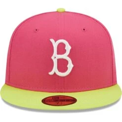 Men's Brooklyn Dodgers New Era Pink 1955 World Series Champions Beetroot Cyber 59FIFTY Fitted Hat 7 Men's Brooklyn Dodgers New Era Pink 1955 World Series Champions Beetroot Cyber 59FIFTY Fitted Hat -CapNation Shop mens new era pink brooklyn dodgers 1955 world series champions beetroot cyber 59fifty fitted hat pi4692000 altimages ff 4692834 929f2a558135a06d6646alt2 full