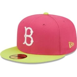 Men's Brooklyn Dodgers New Era Pink 1955 World Series Champions Beetroot Cyber 59FIFTY Fitted Hat 8 Men's Brooklyn Dodgers New Era Pink 1955 World Series Champions Beetroot Cyber 59FIFTY Fitted Hat -CapNation Shop mens new era pink brooklyn dodgers 1955 world series champions beetroot cyber 59fifty fitted hat pi4692000 altimages ff 4692834 929f2a558135a06d6646alt3 full