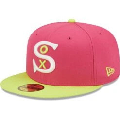 Men's Chicago White Sox New Era Pink 1917 World Series Champions Beetroot Cyber 59FIFTY Fitted Hat -CapNation Shop mens new era pink chicago white sox 1917 world series champions beetroot cyber 59fifty fitted hat pi4692000 altimages ff 4692837 b68faf5e80298e07d790alt3 full
