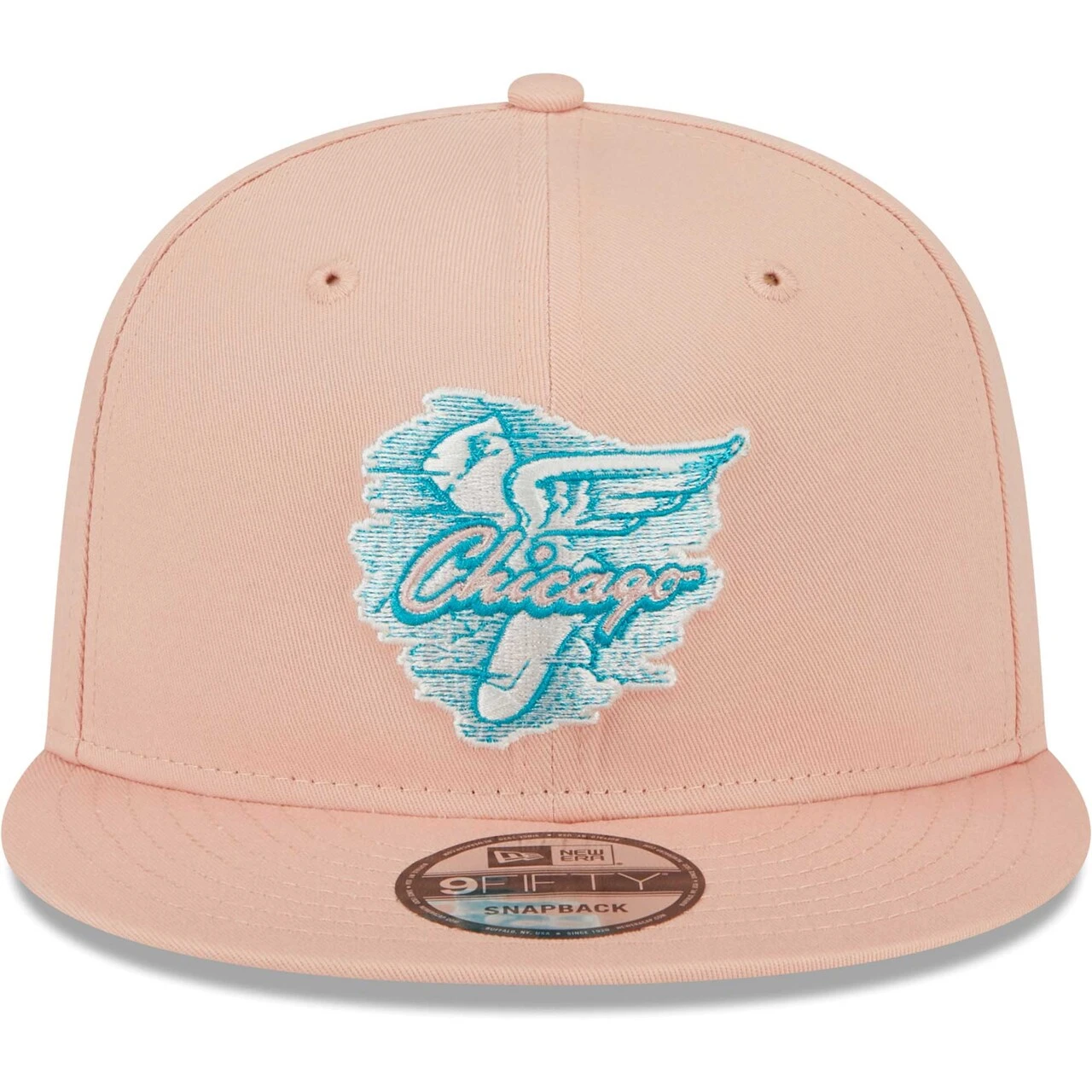 Men's Chicago White Sox New Era Pink Sky Aqua Undervisor 9FIFTY Snapback Hat 4 Men's Chicago White Sox New Era Pink Sky Aqua Undervisor 9FIFTY Snapback Hat - Image 2