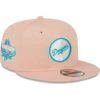 Men's Los Angeles Dodgers New Era Pink Sky Aqua Undervisor 9FIFTY Snapback Hat