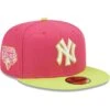 Men's New York Yankees New Era Pink 2009 World Series Champions Beetroot Cyber 59FIFTY Fitted Hat -CapNation Shop mens new era pink new york yankees 2009 world series champions beetroot cyber 59fifty fitted hat pi4692000 altimages ff 4692820 720199cb8d272f7d593ealt1 full