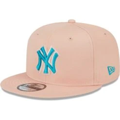 Men's New York Yankees New Era Pink Sky Aqua Undervisor 9FIFTY Snapback Hat -CapNation Shop mens new era pink new york yankees sky aqua undervisor 9fifty snapback hat ss5 p 200015888pv 3u paliyowxbqqspltajcwbv obsbukitmgh3aoiqc3rd