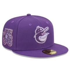 Men's Baltimore Orioles New Era Purple Lavender Undervisor 59FIFTY Fitted Hat