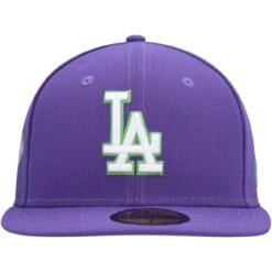 Men's Los Angeles Dodgers New Era Purple Lime Side Patch 59FIFTY Fitted Hat -CapNation Shop mens new era purple los angeles dodgers lime side patch 59fifty fitted hat ss5 p 200003609pv 2u p3znd838jbzxxvab3thjv vizycw9obki2awrrmwfj