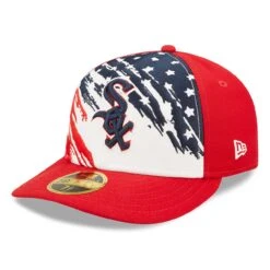 Men's Chicago White Sox New Era Red 2022 4th Of July Low Profile 59FIFTY Fitted Hat