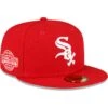 Men's Chicago White Sox New Era Red Sidepatch 59FIFTY Fitted Hat -CapNation Shop mens new era red chicago white sox sidepatch 59fifty fitted hat ss5 p 200000187pv 1u xkbxavyaoyy6podrx8tuv gfdg3mefdjsgnl7rei0i