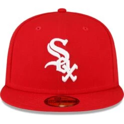 Men's Chicago White Sox New Era Red Sidepatch 59FIFTY Fitted Hat -CapNation Shop mens new era red chicago white sox sidepatch 59fifty fitted hat ss5 p 200000187pv 2u xkbxavyaoyy6podrx8tuv q293s3ujxpggln4z5bvw