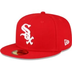 Men's Chicago White Sox New Era Red Sidepatch 59FIFTY Fitted Hat -CapNation Shop mens new era red chicago white sox sidepatch 59fifty fitted hat ss5 p 200000187pv 3u xkbxavyaoyy6podrx8tuv irjjjbzynpepy1iofjw2