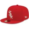 Men's Chicago White Sox New Era Red White Logo 59FIFTY Fitted Hat -CapNation Shop mens new era red chicago white sox white logo 59fifty fitted hat pi4208000 altimages ff 4208733 06dfb75c97bbedfa174aalt1 full