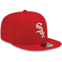 Men's Chicago White Sox New Era Red White Logo 59FIFTY Fitted Hat -CapNation Shop mens new era red chicago white sox white logo 59fifty fitted hat pi4208000 altimages ff 4208733 06dfb75c97bbedfa174aalt3 full