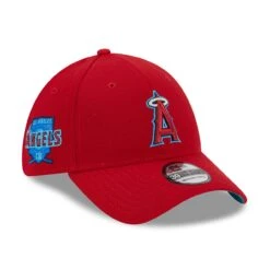 Men's Los Angeles Angels New Era Red 2023 MLB Father's Day 39THIRTY Flex Hat
