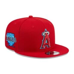 Men's Los Angeles Angels New Era Red 2023 MLB Father's Day 9FIFTY Snapback Hat