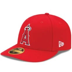 Men's Los Angeles Angels New Era Red Alt Authentic Collection On-Field Low Profile 59FIFTY Fitted Hat
