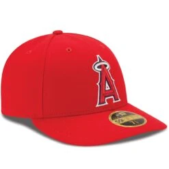 Men's Los Angeles Angels New Era Red Alt Authentic Collection On-Field Low Profile 59FIFTY Fitted Hat -CapNation Shop mens new era red los angeles angels alt authentic collection on field low profile 59fifty fitted hat pi3006000 altimages ff 3006159alt3 full