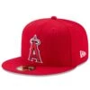 Men's Los Angeles Angels New Era Red Game Authentic Collection On-Field 59FIFTY Fitted Hat -CapNation Shop mens new era red los angeles angels game authentic collection on field 59fifty fitted hat pi3005000 altimages ff 3005692alt1 full