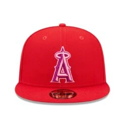 Men's Los Angeles Angels New Era Red Purple Undervisor 59FIFTY Fitted Hat -CapNation Shop mens new era red los angeles angels purple undervisor 59fifty fitted hat pi4582000 altimages ff 4582725 3cfb0a80047283995c1falt2 full