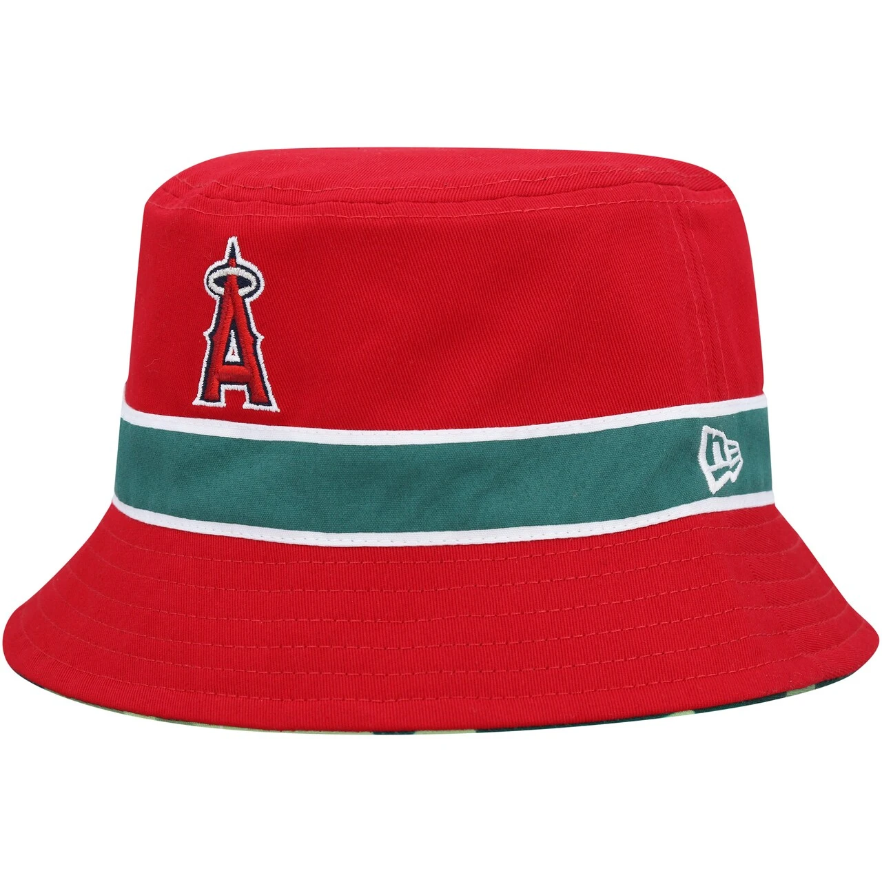 Men's Los Angeles Angels New Era Red Reverse Bucket Hat 4 Men's Los Angeles Angels New Era Red Reverse Bucket Hat - Image 2