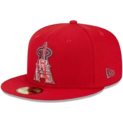 Men's Los Angeles Angels New Era Red Script Fill 59FIFTY Fitted Hat -CapNation Shop mens new era red los angeles angels script fill 59fifty fitted hat ss5 p 200013079pv 3u 5wekjznyfpt7o33kdxmuv uob5ck74u9qoloavheyy