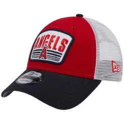 Men's Los Angeles Angels New Era Red Two-Tone Patch 9FORTY Snapback Hat