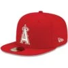 Men's Los Angeles Angels New Era Red White Logo 59FIFTY Fitted Hat -CapNation Shop mens new era red los angeles angels white logo 59fifty fitted hat pi4208000 altimages ff 4208728 d11c20437b3b1bbd9847alt1 full