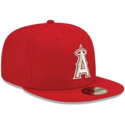 Men's Los Angeles Angels New Era Red White Logo 59FIFTY Fitted Hat -CapNation Shop mens new era red los angeles angels white logo 59fifty fitted hat pi4208000 altimages ff 4208728 d11c20437b3b1bbd9847alt3 full