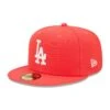 Men's Los Angeles Dodgers New Era Red Lava Highlighter Logo 59FIFTY Fitted Hat -CapNation Shop mens new era red los angeles dodgers lava highlighter logo 59fifty fitted hat ss5 p 4794634pv 1u sxm8djqvozgapvvqamdiv 9ye55gmwyegegfe6vasq