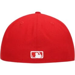 Men's Los Angeles Dodgers New Era Red White Logo 59FIFTY Fitted Hat 9 Men's Los Angeles Dodgers New Era Red White Logo 59FIFTY Fitted Hat -CapNation Shop mens new era red los angeles dodgers white logo 59fifty fitted hat pi4208000 altimages ff 4208685 186e74f9843299e0e22balt4 full