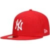 Men's New York Yankees New Era Red White Logo 59FIFTY Fitted Hat -CapNation Shop mens new era red new york yankees white logo 59fifty fitted hat pi4208000 altimages ff 4208683 ee96f7eb07137c7bbddcalt1 full