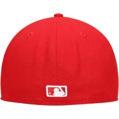 Men's New York Yankees New Era Red White Logo 59FIFTY Fitted Hat -CapNation Shop mens new era red new york yankees white logo 59fifty fitted hat pi4208000 altimages ff 4208683 ee96f7eb07137c7bbddcalt4 full