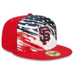 Men's San Francisco Giants New Era Red 2022 4th Of July On-Field 59FIFTY Fitted Hat -CapNation Shop mens new era red san francisco giants 2022 4th of july on field 59fifty fitted hat pi4533000 altimages ff 4533016 e28533d864ebfae899faalt3 full