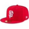 Men's San Francisco Giants New Era Red Fashion Color Basic 59FIFTY Fitted Hat -CapNation Shop mens new era red san francisco giants fashion color basic 59fifty fitted hat pi3080000 ff 3080537 full