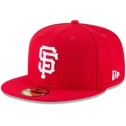 Men's San Francisco Giants New Era Red Fashion Color Basic 59FIFTY Fitted Hat