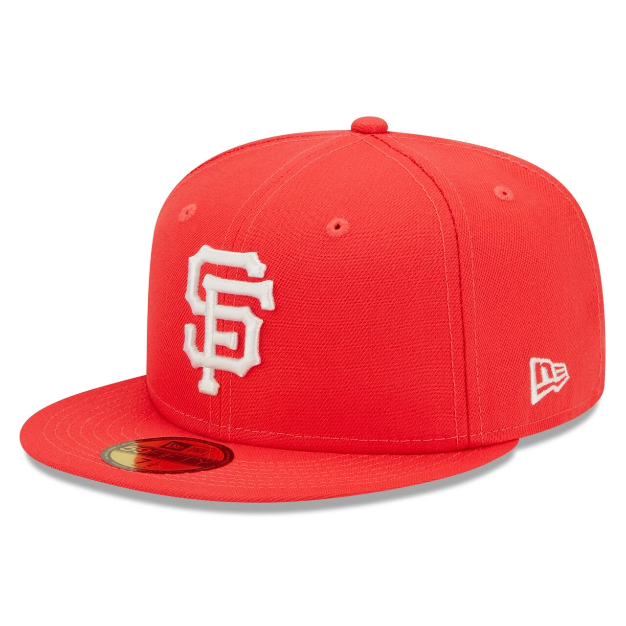 Men's San Francisco Giants New Era Red Lava Highlighter Logo 59FIFTY Fitted Hat 3 Men's San Francisco Giants New Era Red Lava Highlighter Logo 59FIFTY Fitted Hat