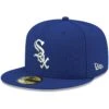 Men's Chicago White Sox New Era Royal White Logo 59FIFTY Fitted Hat -CapNation Shop mens new era royal chicago white sox white logo 59fifty fitted hat pi4208000 altimages ff 4208723 898aeaa97fef4f48a9efalt1 full