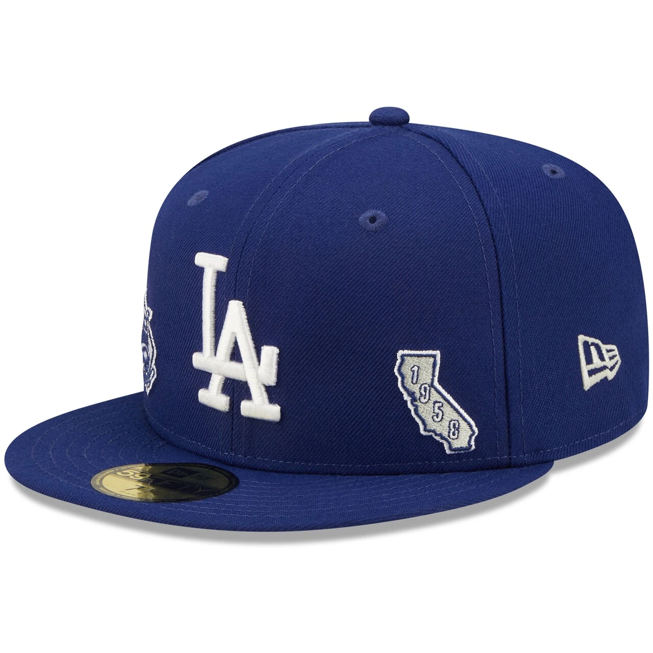 Men's Los Angeles Dodgers New Era Royal Identity 59FIFTY Fitted Hat 3 Men's Los Angeles Dodgers New Era Royal Identity 59FIFTY Fitted Hat