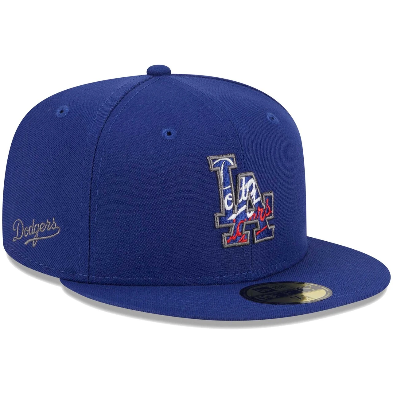 Men's Los Angeles Dodgers New Era Royal Script Fill 59FIFTY Fitted Hat 3 Men's Los Angeles Dodgers New Era Royal Script Fill 59FIFTY Fitted Hat