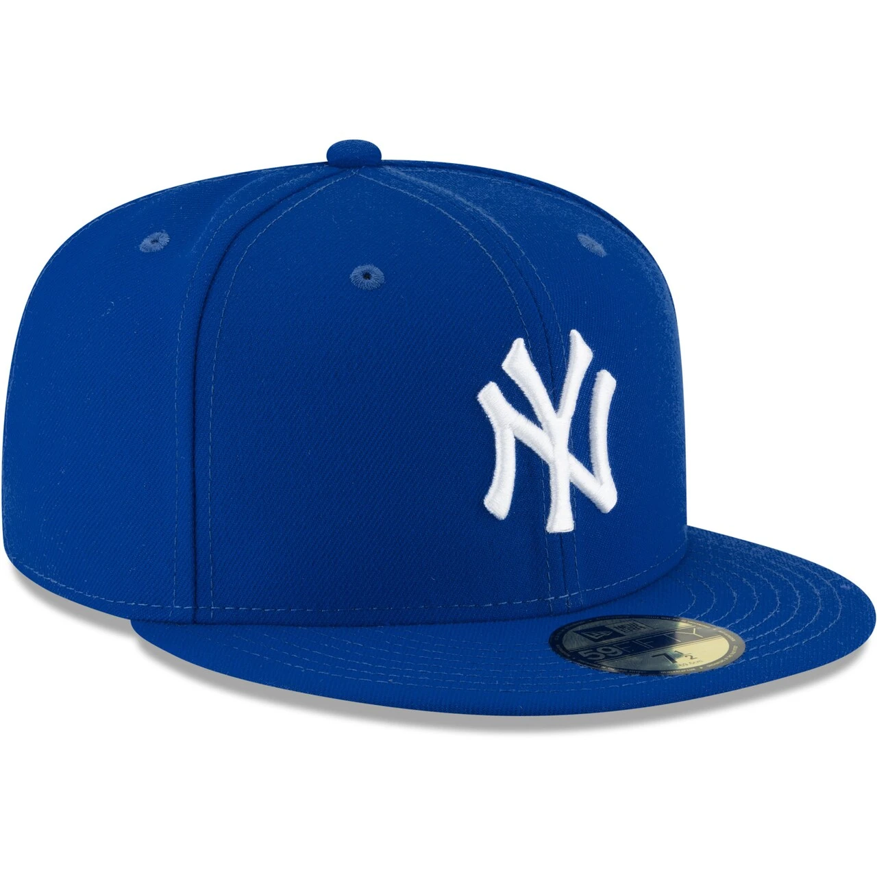 Men's New York Yankees New Era Royal White Logo 59FIFTY Fitted Hat 5 Men's New York Yankees New Era Royal White Logo 59FIFTY Fitted Hat - Image 3